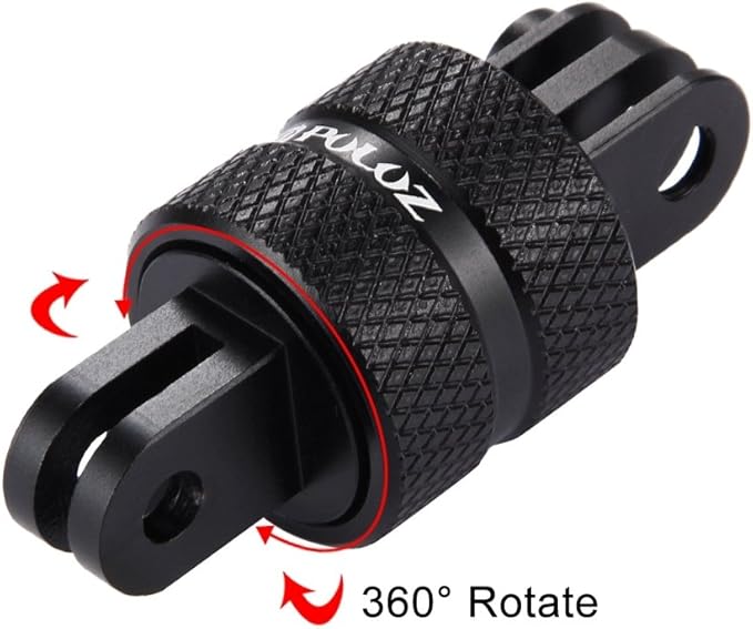 PULUZ 360 Degree Rotation Camera Mount, Metal Swivel Pivot Extension Arm Tripod Mount Adapter Compatible with GoPro 13/12 Black,Hero10/ 9/8/ 7/6/ 5/ Series,DJI, XiaoYi and Other Action Cameras
