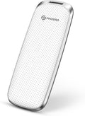 PHIXERO P10PRO External NVMe SSD 512GB, Up to 1050MB/s, USB 3.2 Gen2, Includes 2-in-1 USB C Cable, Portable Hard Drive for iPhone 15/16 PRO/Android/Mac, White