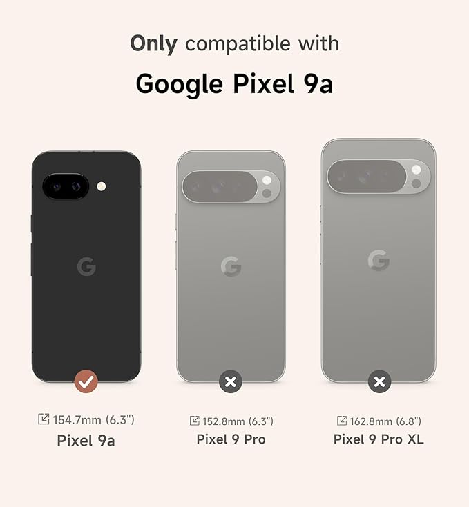 SURITCH for Google Pixel 9a Phone Case, Compatible with MagSafe, Protective Cover with Camera Cover & Adjustable Metal Kickstand for Pixel 9a -Sage Green