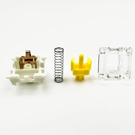 Gateron G Pro 3.0 Yellow Switches for Mechanical Keyboard,3-Pin 50gf Linear/Pre-Lubed/Pin-Enhanced Switches(108pcs,Yellow 3-Pin)