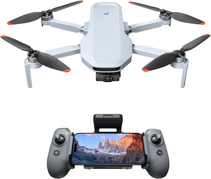 Potensic ATOM 2 Drone with Camera for Adults 4K HDR Video, 8K Photo, Under 249g, 3-Axis Gimbal, 10KM Transmission, AI Track, Vertical Shooting, AI Night Shot, QuickShots, Standard Kit (32-Min Flight)