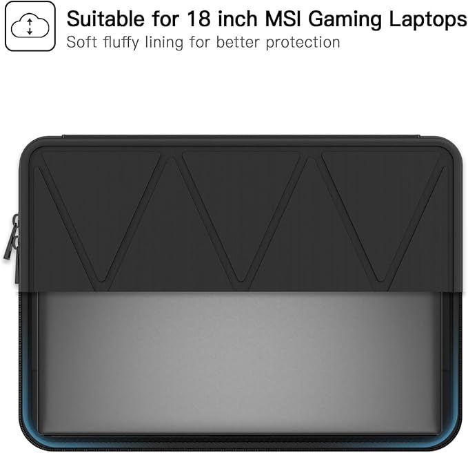 Smatree Hard EVA Protective Sleeve Case Compatible for 18 inch MSI Gaming Laptops Titan 18 HX A14V/Raider 18 HX A14V Laptop, for MSI CreatorPro X18 HX - A14V Laptop Waterproof Sleeve(A1700)
