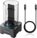 GRAUGEAR USB4 M.2 SSD Docking Station, 40Gbps External NVMe SSD Enclosure with Built-in Cooling Fan, UASP Trim Support, Compatible with Thunderbolt 4/3, ASM2464PD Chip
