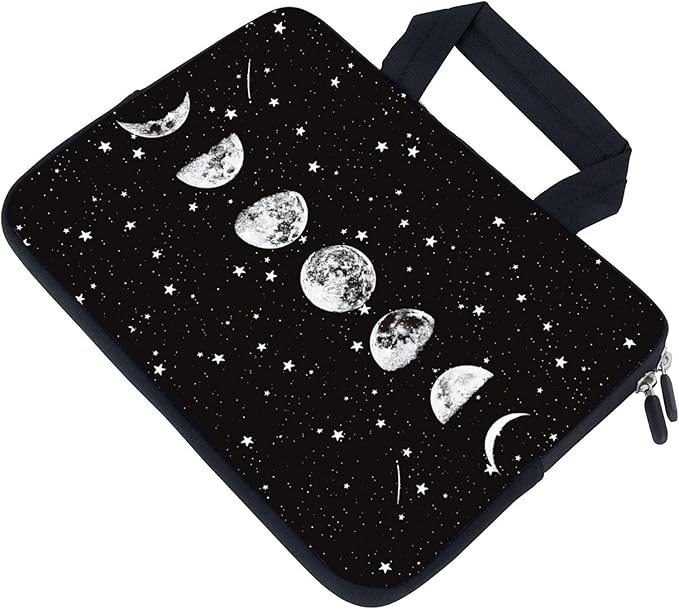 AMARY Laptop Sleeves 11.6" 12" Laptop Handle Bag Neoprene Notebook Carrying Pouch Chromebook Sleeves case Ultrabook Case Tablet Cover Fit Apple MacBook Air HP DELL Lenovo Asus for Men Women (Moon)