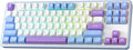 Redragon K707 PRO 80% Wireless Gasket RGB Gaming Keyboard, 3-Modes 87 Keys TKL Mechanical Keyboard w/Hot-Swap Socket, PBT Round Keycaps & 5-Layer Noise Dampening, Custom Linear Switch