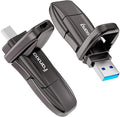 fanxiang Flash Drive 512GB, USB 3.2 Gen2 Up to 1050MB/s, USB Drive, USB A + Type C External Portable SSD for iPhone 15/Pro/Android Phone/Windows/MacPC/Laptops, FF952
