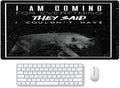 Inspirational Quote Mouse Pad for Guys,Black Large Mouse Pad for Mens Lion Animal Keyboard Pad Extended Gaming Pad for Desk Non-Slip Rubber Base Gaming Mouse Mat for Office Home 31.5"x15.7"