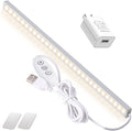 DWEPTU 12 Inch Under Cabinet Lighting, Dimmable LED Light Bar with Plug-in AC Adapter & Magnetic Mount - for Kitchen, Workshop, Closet (Includes Adhesive Tape)