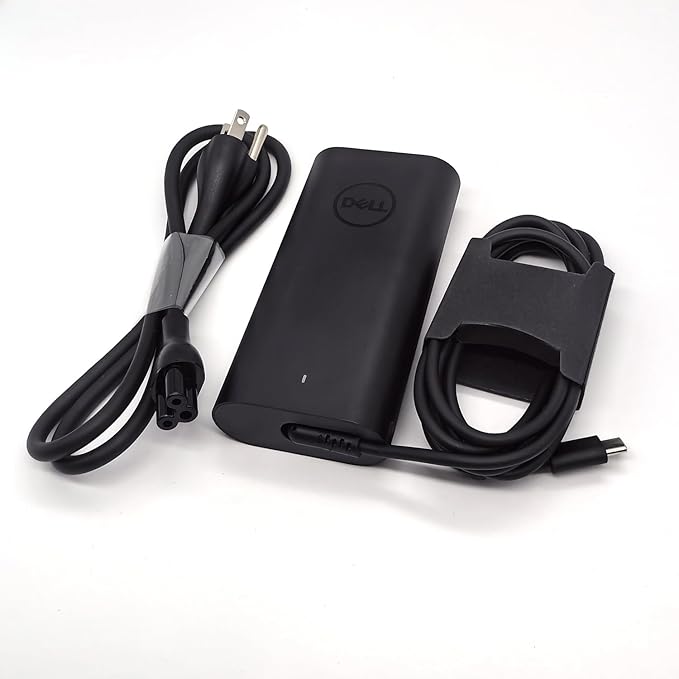 Dell 100W Laptop Charger USB C Type C GAN AC Adapter, XPS 14 9440 AC Charger, Latitude 9440 AC Adapter, Black, DA100PM220