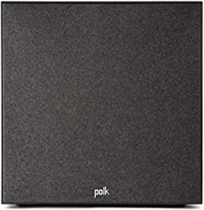 Polk Monitor XT12 Powered Sub - 12" Balanced Woofer & 100W Class A/B Amplifier, Low-Resonance MDF Cabinet & Removable Grille, Dolby Atmos & DTS:X Compatible, Home Theater Subwoofers, Midnight Black