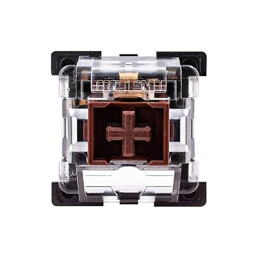 OUTEMU Brown Switches,3 Pin Tactile DIY Replacement Switches for Mechanical Gaming Keyboard- Pack 32