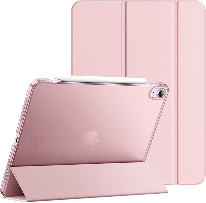 JETech Case ONLY for iPad Air 11-Inch M4/M3/M2 (2026/2025/2024), iPad Air 5/4 (2022/2020 5th/4th Generation 10.9-Inch), Slim Stand Hard Back Shell Cover with Auto Wake/Sleep (Pink)
