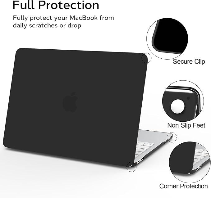 B BELK for MacBook Neo Case 13 inch 2026 (A18 Pro, Model A3404), Slim Matte Hard Shell Case with Keyboard Cover & Screen Protector, 1:1 Precision Fit Protective Laptop Cover for Mac Neo 13 inch, Black