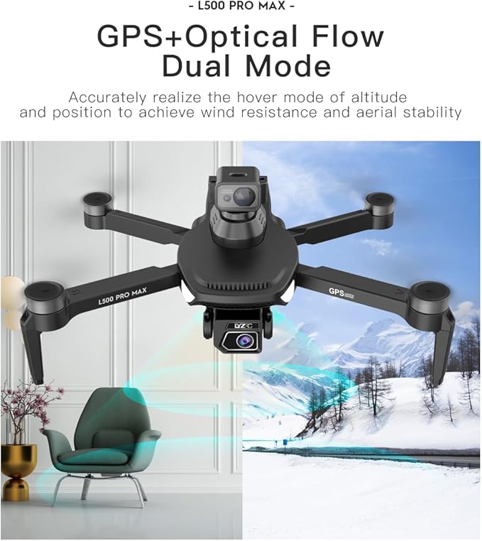 GPS Drone with 4K HD Camera for Beginners Adults, 360° Obstacle Avoidance Drone, Brushless Motor GPS Auto Return Optical Flow Positioning Headless Mode One Key Takeoff/Landing Under 249g RC Quadcopter Drones Birthday Easter Gifts for Teens Men