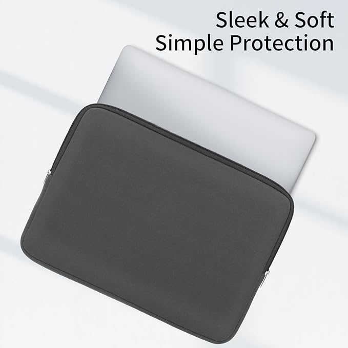 RAINYEAR 13 Inch Laptop Sleeve Compatible with 13.3" MacBook Air/Pro M1 M2 M3 M4 M5 A3449 A3240 A3113 A2681 A2338 Carrying Bag Protective Cover Soft Case (Gray, Upgraded Version)
