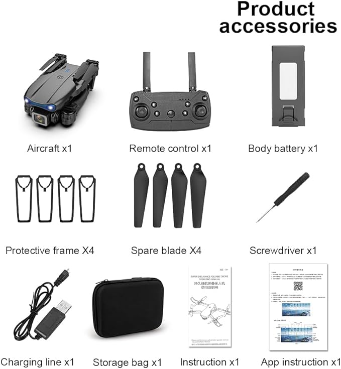 Sonilco E99 Mini Drone with Dual Camera, Altitude Hold, One-Key Takeoff/Landing, Foldable Design, Gyroscope, Headless Mode, 2 Batteries, 9–12min Flight Time, Brushed Motor – Wi-Fi FPV Drone for Beginners & Teenagers (Ages 14+) (Black)