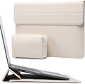 HYZUO 15-16 Inch Laptop Case Bag Sleeve with Stand Feature for MacBook Pro 16 M5/M4/M3/M2/M1 Pro/Max 2026-2019, XPS 15, MacBook Pro 15 2015-2012, Samsung Galaxy Book Flex 15, Beige