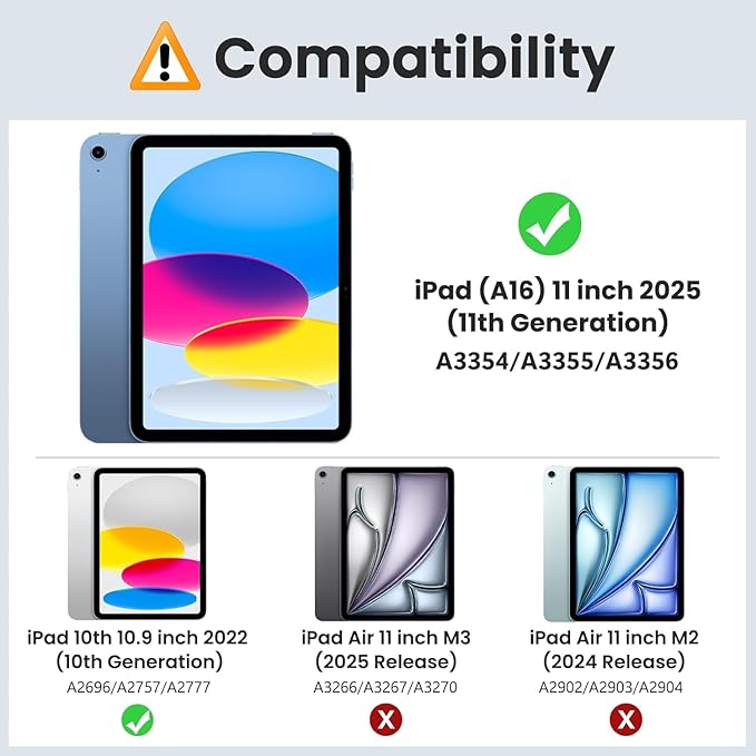 Case for iPad (A16) 11th Generation 11 Inch (2025), iPad 10th Generation 10.9 Inch (2022), Multi-Angle Viewing PU Leather Case with Elastic Band, Pencil Holder & Card Slots-Metallic Flower