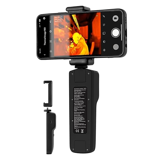 HOLDPEAK Wireless Thermal Imaging Camera for iOS/Android Phones, 256x192 IR Resolution with 1024x768 Visible Thermal Camera, -4°F to 1022°F Portable Heat Camera for Electrical Inspection, HVAC, Home