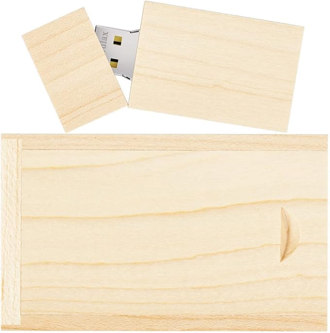 USB Flash Drive, 16GB Wooden USB2.0 High Speed USB Thumb Drives Memory Stick Pen Date Storage Stick Pendrive (Maple)