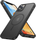 Magnetic for iPhone 11 Pro Max Case, [Compatible with MagSafe][Military-Grade Drop Protection][Anti-Yellowing] Shockproof Translucent Matte Cover for iPhone 11 Pro Max Phone Case,Black