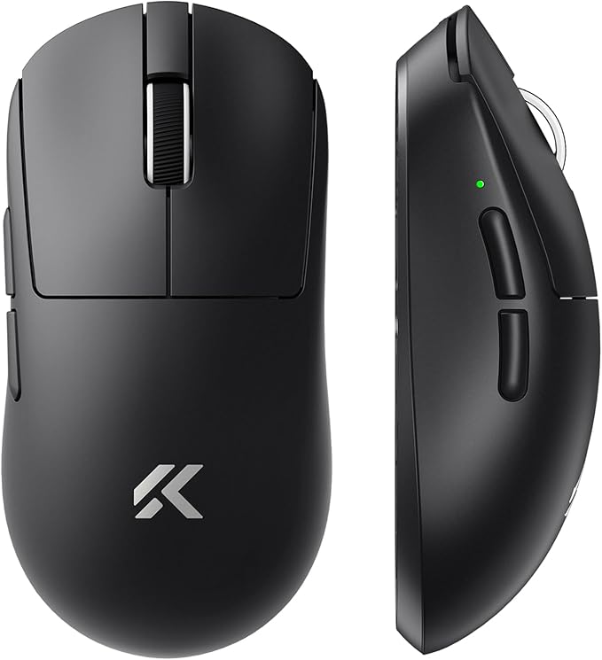 MCHOSE A7 V2 Pro Wireless Gaming Mouse Esports 59g, PAW3395, 26K DPI, TOPSPEED Wired 8K/Wireless 1K Polling, 130 Hour Battery Life PC/Mac Black