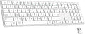 TIETI 2.4G Wireless Bluetooth Keyboard Rechargeable, Stainless Steel Ultra Slim Full Size Keyboard with Numeric Keypad Low Profile Silent Cordless Keyboards for Computer/Mac/Windows
