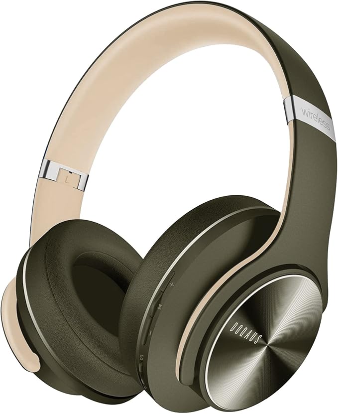 DOQAUS Bluetooth Headphones Over Ear, 90H Playtime, 3 EQ Modes, HiFi Audio, ENC Mic, Reinforced Durable Frame & Soft Earpads for Extended Wear, Phone, PC, Travel