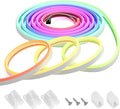 BTF-LIGHTING WS2811 IC RGB Chasing Color Side Emitting Neon Light 16.4FT DC24V 90IC 108LED/m T0615 IP67 Waterproof Flexible Addressable Rope LED Strip for Indoor DIY Decor (No Adapter or Controller)