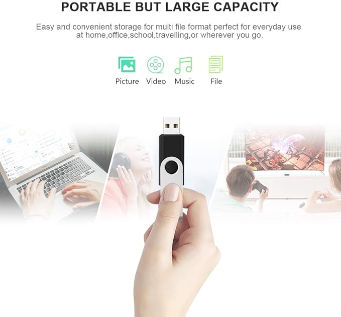 KEXIN 5 Pack 32GB USB 3.0 Flash Drive 3.0 USB Drive 32G Thumb Drive USB Stick (5 Mixed Colors: Black/Blue/Green/White/Red)