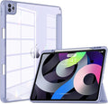 VIKESI Case for iPad Pro 12.9 6th/5th/4th/3rd Generation 2022/2021/2020/2018,TPU Shockproof Frame,Built-in Pencil Holder,Auto Sleep/Wake - Blue Purple