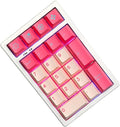 BOYI TD21 Hot Swap Numpad,21 Keys Mini Numpad Portable Keypad Bluetooth5.0/2.4G/Wired Number Pad Keyboard PBT Keycaps RGB Backlit Type-C Mini Keyboard (Pink Cherry Keycaps)