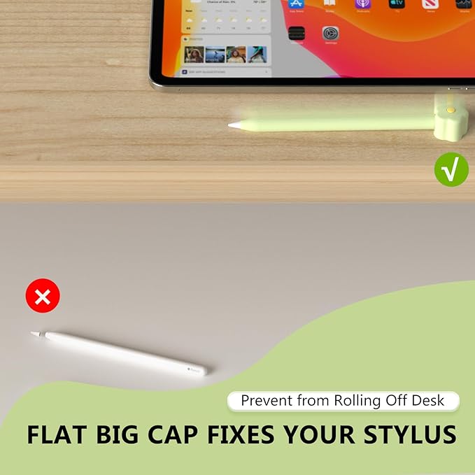 Silicone Case Compatible with Apple Pencil 2nd Generation, Pro - Cute Protective Cover Compatible with Apple Pen 2, Pencil Sleeve for ipad Pencil 2nd Gen, Shockproof Skin Accessories for iPad Pen