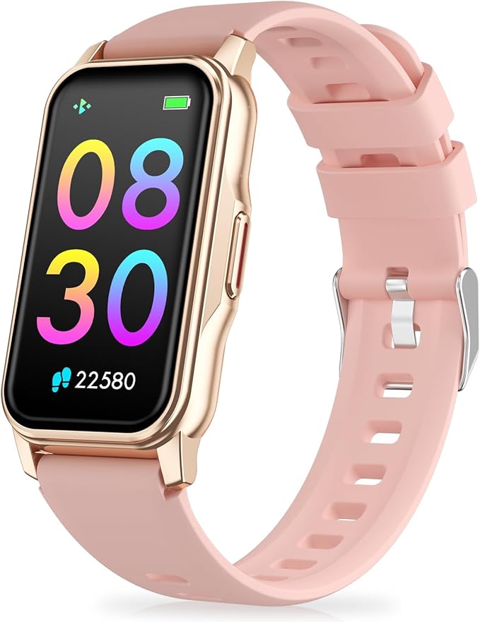 Fitness Tracker with Step Counter/Calories/Stopwatch, Activity Tracker, Health Tracker with Heart Rate Monitor, Sleep Tracker,1.47'' Touch Color Screen, Pedometer Watch for Women Men