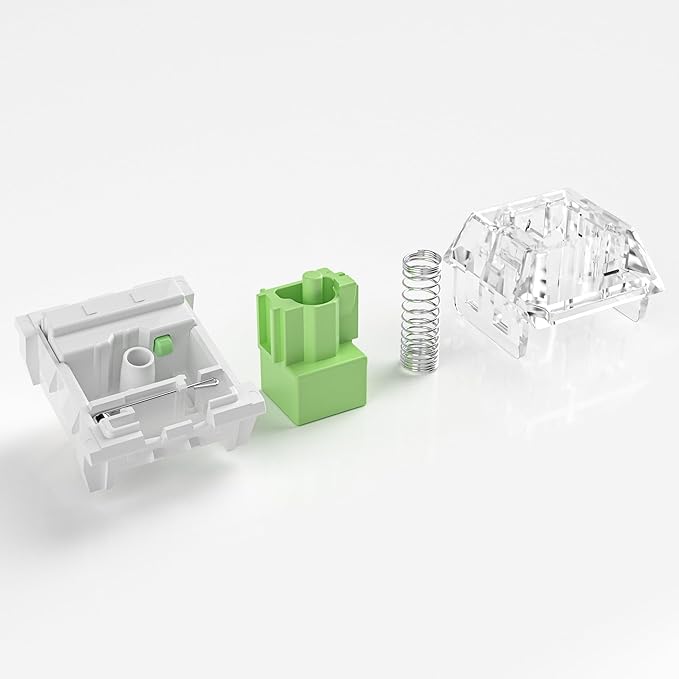 Kailh Box Jade Switches for Mechanical Gaming Keyboard,3-Pin 50gf Clicky/lubed/Dust&Waterproof Switches(10Pcs,Kailh Box Jade)