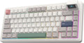EPOMAKER RT82 Wireless Mechanical Keyboard with Screen, VIA Custom, 2.4GHz/USB-C/BT5.0, RGB Backlit, Gasket, 5-Paddings, PBT Keycaps, Hot-Swap Retro Gaming Keyboard (Creamy Jade)