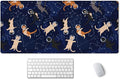 SSOIU Cute Cats & Constellations Desk Mat - Extra Large, XXL Gaming Mouse Pad, 35.5" x 15.7"