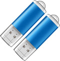 Generic Dual-Pack 256GB USB Flash Drives - High-Speed Data Transfer, Colorful & Reliable Storage for Photos, Videos, Music(2 Pack Plastic USB Blue, 256GB)