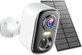 MISECU 2K Security Cameras Wireless Outdoor, WiFi Cameras for Home Security with Solar Panel, Spotlight Color Night Vision, AI Motion Detection, Siren Alarm, 2-Way Talk, IP66, Cloud/SD Storage
