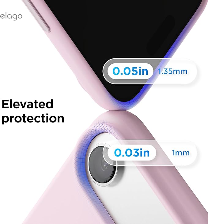 elago for iPhone Air Case, Premium Magnetic Silicone Case, Compatible with MagSafe, Liquid Silicone Material, Protective Cover, Shockproof, Slim Phone, 6.5 inch (Light Lilac)
