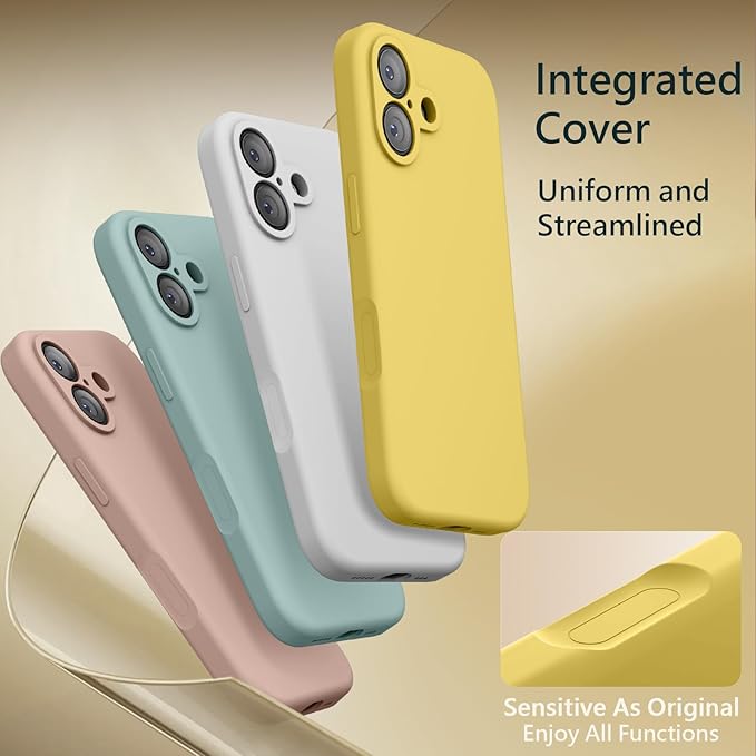 FireNova Magnetic for iPhone 17 Case, Compatible with MagSafe, [Integrated Silicone Camera Control Button] [Camera Protection] Anti-Scratch Microfiber Lining Phone Case, 6.3", Yellow
