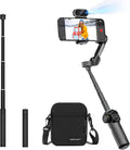 AOCHUAN 3-Axis Gimbal Stabilizer for Smartphone Smart X2 Black Kit & B10 Storage Bag & E10 Extension Rod