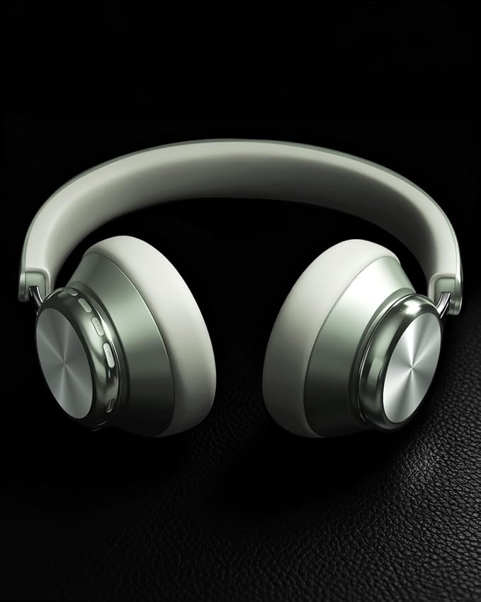 Wentronic Y03 Bluetooth Headphones Wireless Active Noise Cancelling Over Ear Headphones 48 Hours Playtime High Sound Quality 6 EQ Music Mode Headphones with Soft Ear Cushion - Green