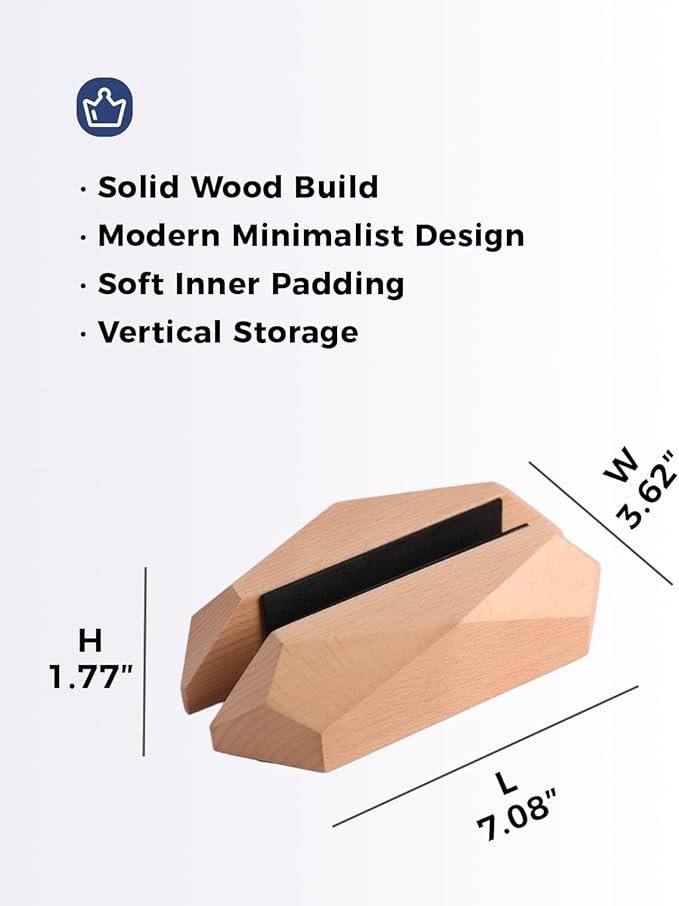 Adjustable Vertical Laptop Stand, MacBook Holder Wood Stand, Wooden Laptop Stand, Vertical Laptop Holder for Desk, Width Adjustable Dock Fits All MacBook/Surface Pro