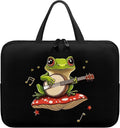 13 Inch Mushroom Frog Laptop Sleeve, Protective Tablet Case with Handle, Water Resistant Zipper Computer Carrying Bag Notebook Cover Messenger Briefcase for Travel/Business/School