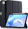 Akkerds for iPad Pro 11 Inch Case (M5/M4) 2025/2024 6th/5th Generation with Pencil Holder, for iPad Pro Case 11 Inch with Trifold Stand Protective Cover/Soft TPU Back, Auto Wake/Sleep, Black