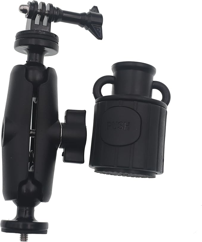 360 Degree Kayak Action Camera Mount Universal Adjustable,Kayak Rail Track Camera Holder, Compatible with GoPro Hero 12 11 10 9 8 7 Ball Head Camera Mount