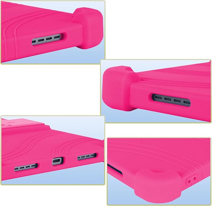 ATOOZ for TCL NXTPAPER 11 Plus Tablet Case 2025 (9649X) with PC Stand Soft Silicone Kids Case for TCL NXTPAPER 11 Plus 11.5 Inch (Rose Red)