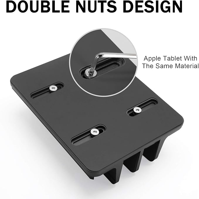 Vertical Laptop Stand for Desk 4 Slots Heavy Duty, Double Adjustable Stands Tablet Holder Metal Compatible w‘ All MacBook Surface Dell Samsung HP Chromebook Upto 17.5'- Black