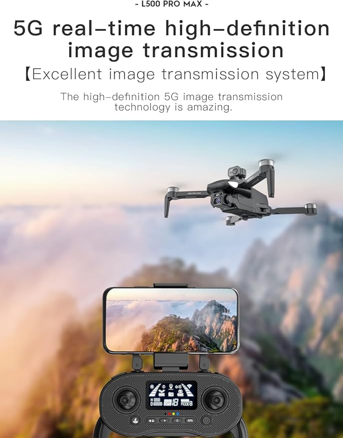 GPS Drone with 4K HD Camera for Beginners Adults, 360° Obstacle Avoidance Drone, Brushless Motor GPS Auto Return Optical Flow Positioning Headless Mode One Key Takeoff/Landing Under 249g RC Quadcopter Drones Birthday Easter Gifts for Teens Men
